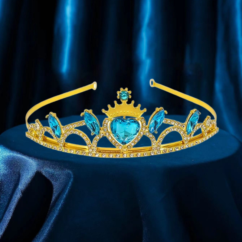 欧美式新娘皇冠水滴水晶发冠项链公主王冠生日婚礼水晶奢华大皇冠详情7