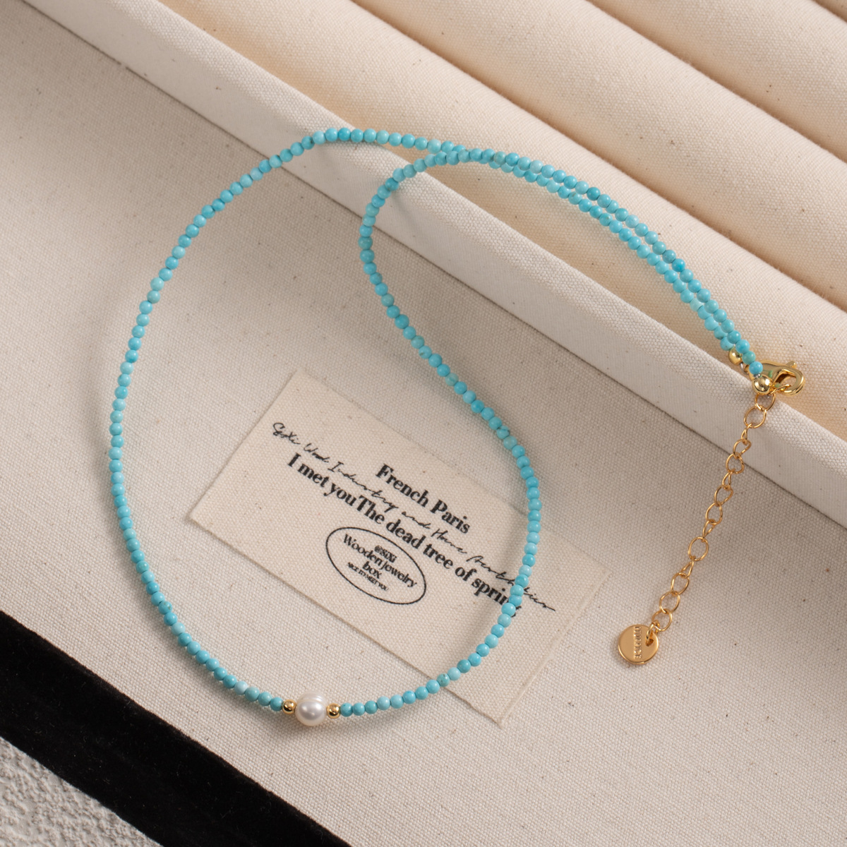 High-end colored beaded necklace for women, light luxury and niche spring and summer dopamine freshwater pearl collarbone chain necklace wholesale pic 57