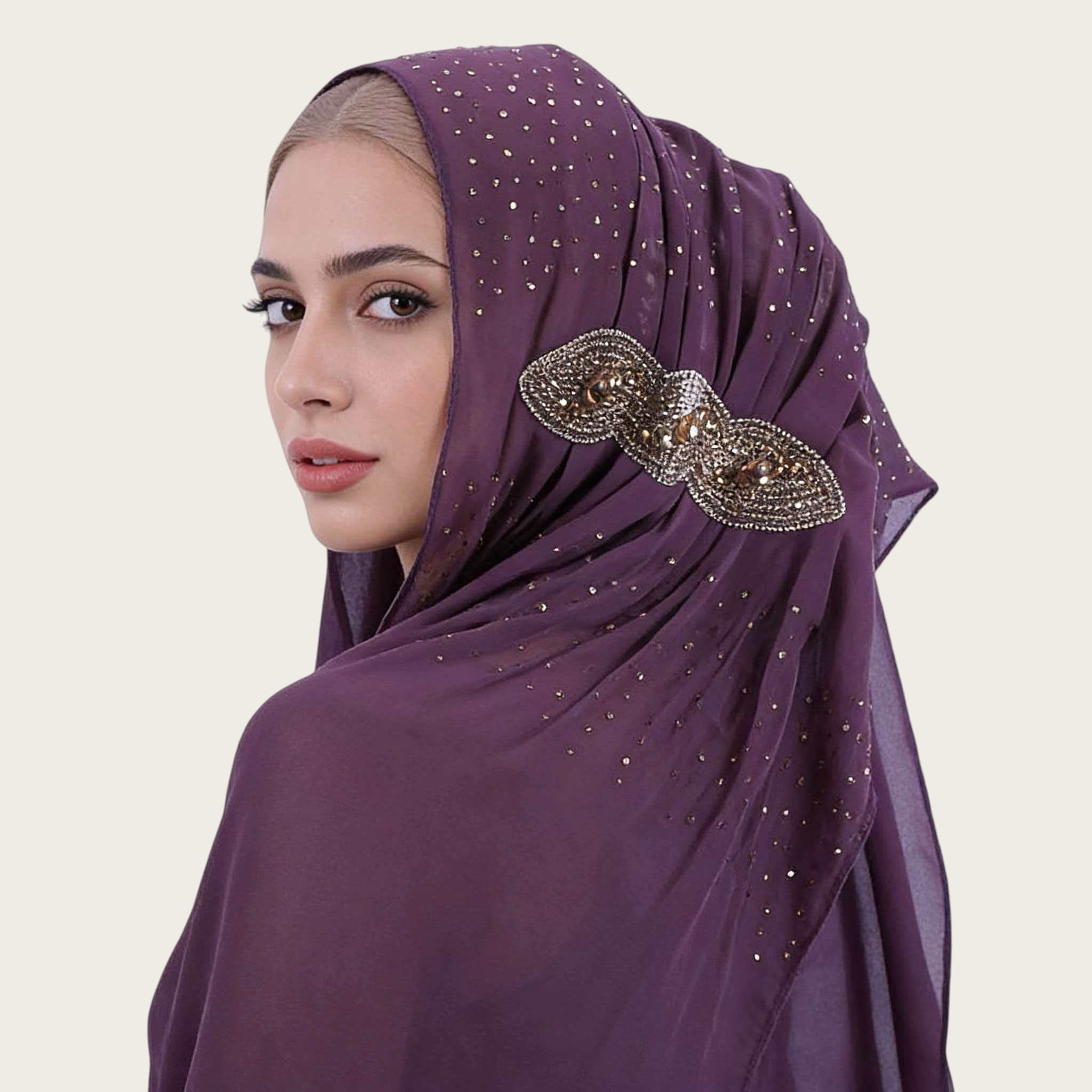 M163速卖款新款头巾民族风围巾盖头雪纺烫钻跨境货源详情10