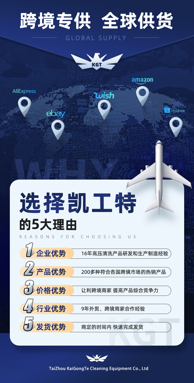 亚马逊热销超高压清洗机水枪黄铜阀不锈钢杆1枪3用300bar喷枪配件详情1