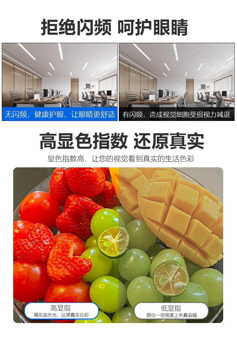 t8灯管铝塑分体宽电压双排灯珠高流明无频闪t8led灯管1米2详情22