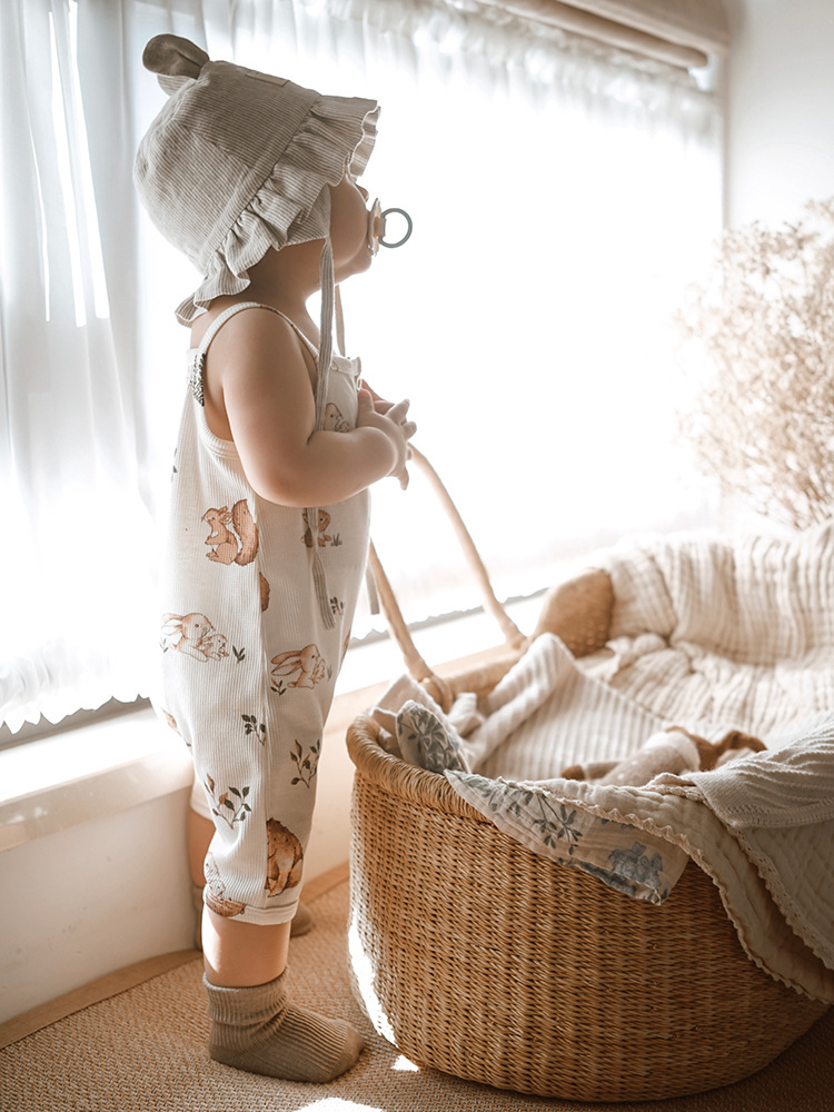 2025夏款婴儿衣服ins婴儿连体衣a类宝宝吊带哈衣爬服详情24