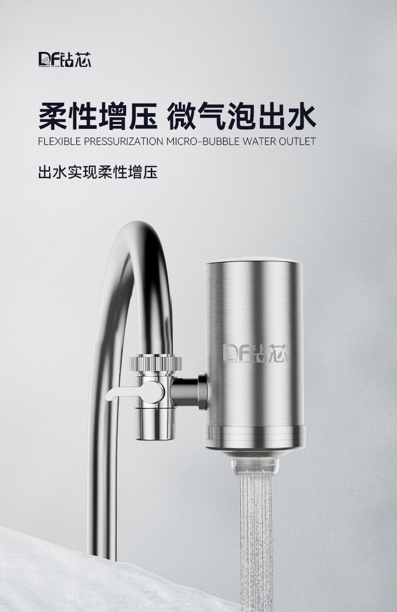 Faucet water purifier, household detachable and washable water filter, kitchen tap water filter, live-streaming cross-border supply water purifier pic 4