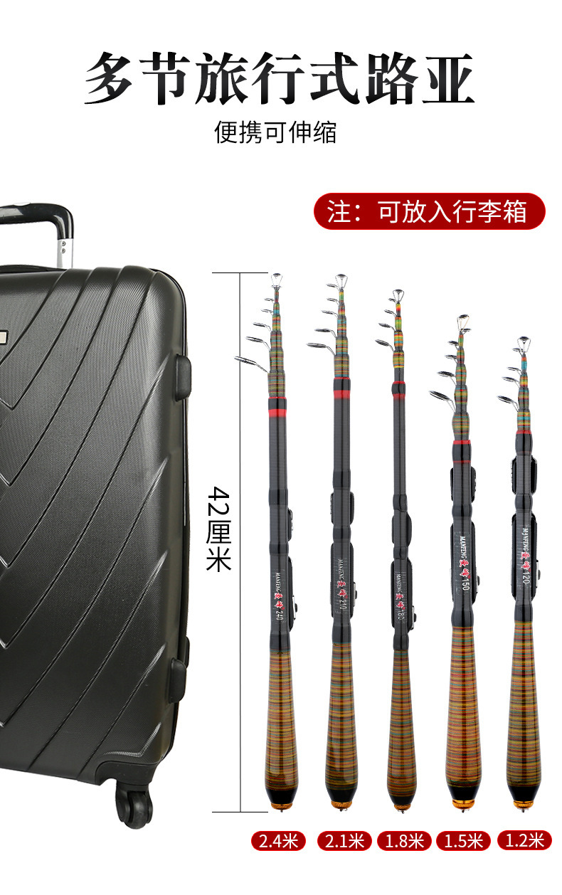 矶竿超短伸缩路亚竿厂家批发迷你便携海钓钓鱼杆冰钓马口钓鱼用品详情6
