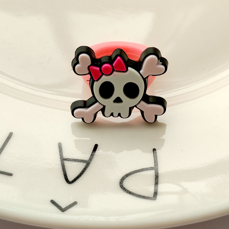 2025新款pvc儿童卡通戒指韩版diy戒子硅胶指环 万圣节节派对戒现详情5