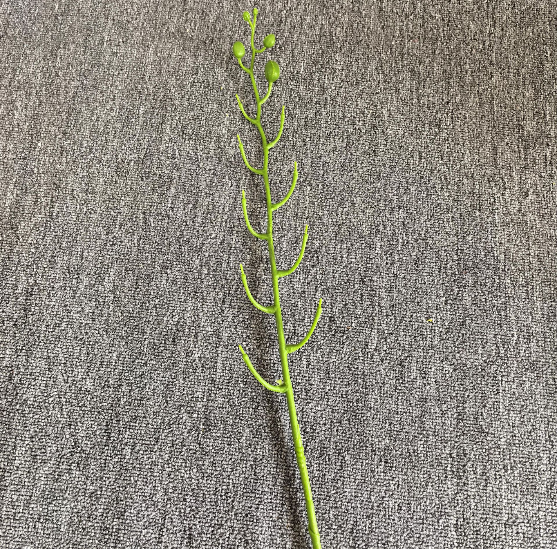 蝴蝶兰仿真花杆4头9头塑料插花植物花枝配件办公文化园艺装饰详情28