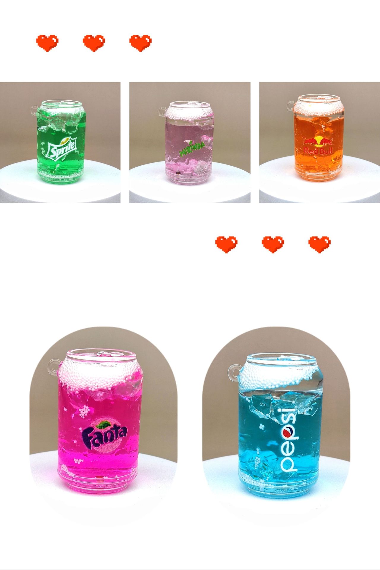 创意亚克力入油流沙瓶易拉罐汽水钥匙扣汽车配饰桌面摆件饰详情3