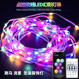LED color lights, cross-border Christmas lights, cotton thread ball lights, room and bedroom decoration and arrangement, ins birthday and festival lights, small light strings pic 9