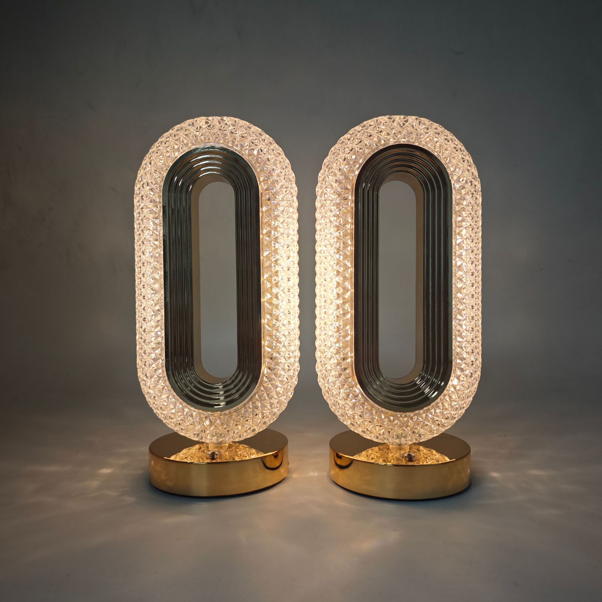 Crystal table lamp, electroplated process, track, European touch, bedroom, bedside, ambient night light, ambient light, bedroom pic 20