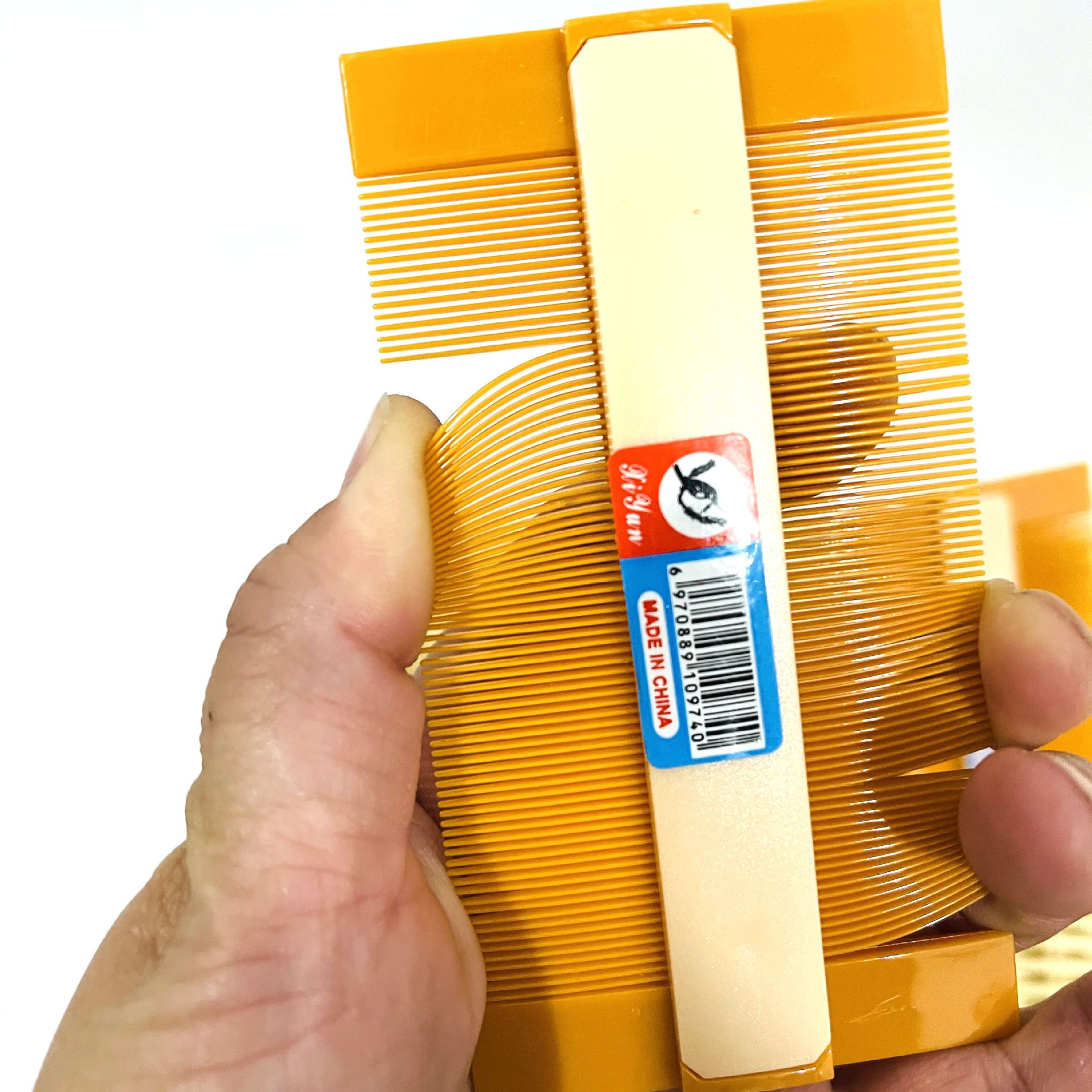 【 Zone 3-11 】【 Thickened Yellow Grates 】8/ box 1920/ box Plastic Large grates Plastic grates for scalp lice removal Comb Double-sided grates wholesale at one yuan store pic 3