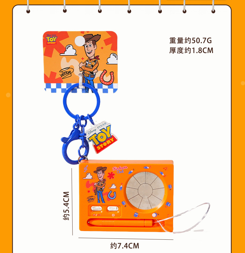 正版玩具总动员巴斯光年点触音乐机钥匙扣创意解压发声便携小玩具详情8