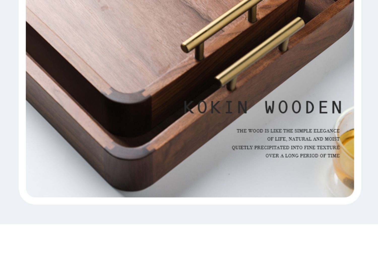 黑胡桃木茶杯盘木托盘 家用木制茶水杯托盘 木质餐具盘面包盘酒店详情7