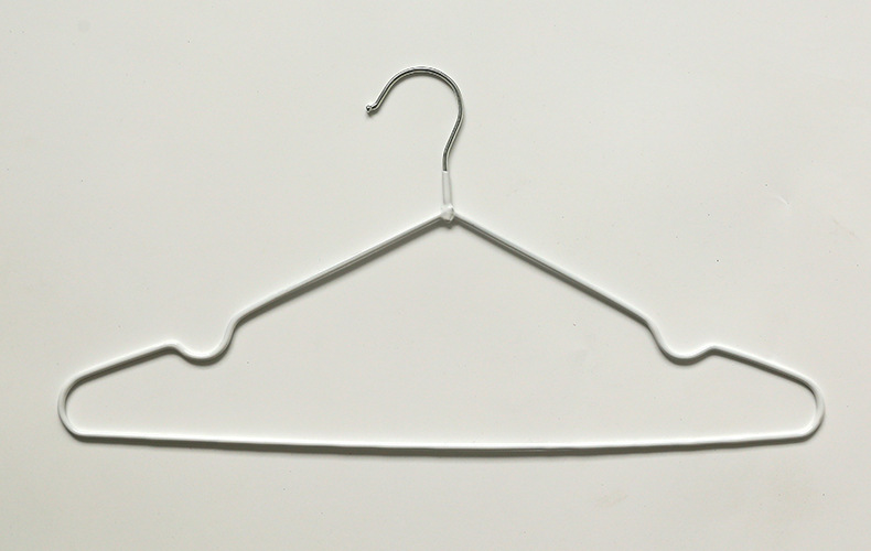 加粗衣架家用挂衣学生宿舍用无痕晾衣架防滑防肩角衣撑子浸塑衣架详情1