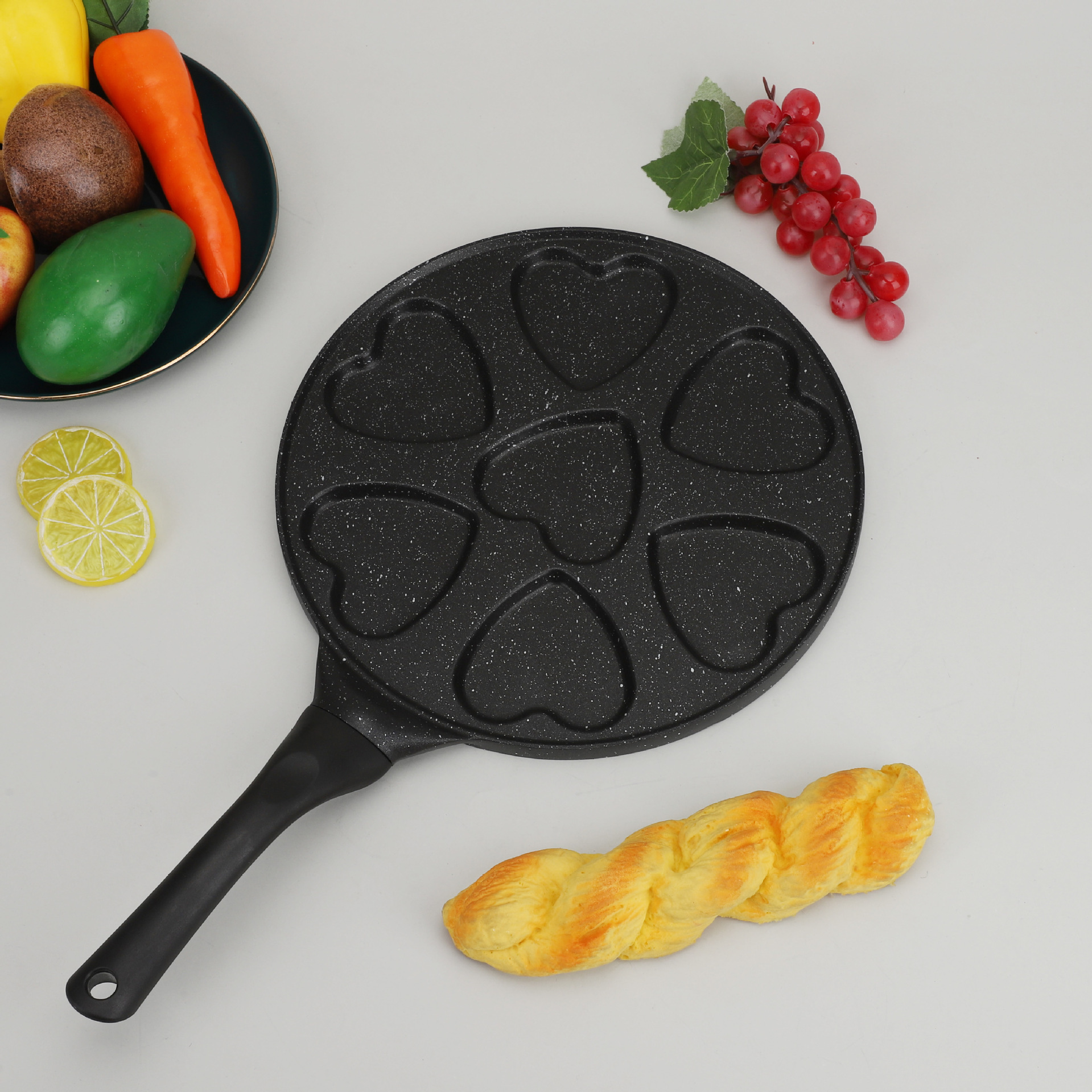 1PC七孔卡通煎锅早餐锅不粘锅平底锅套装平底套锅批发早餐神器详情6