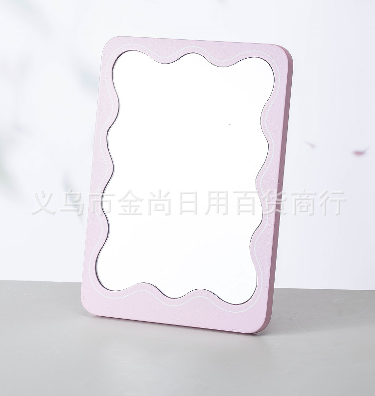 高颜值萌趣化妆镜学生宿舍桌面居家家用可立台式美妆镜卡通镜子详情4