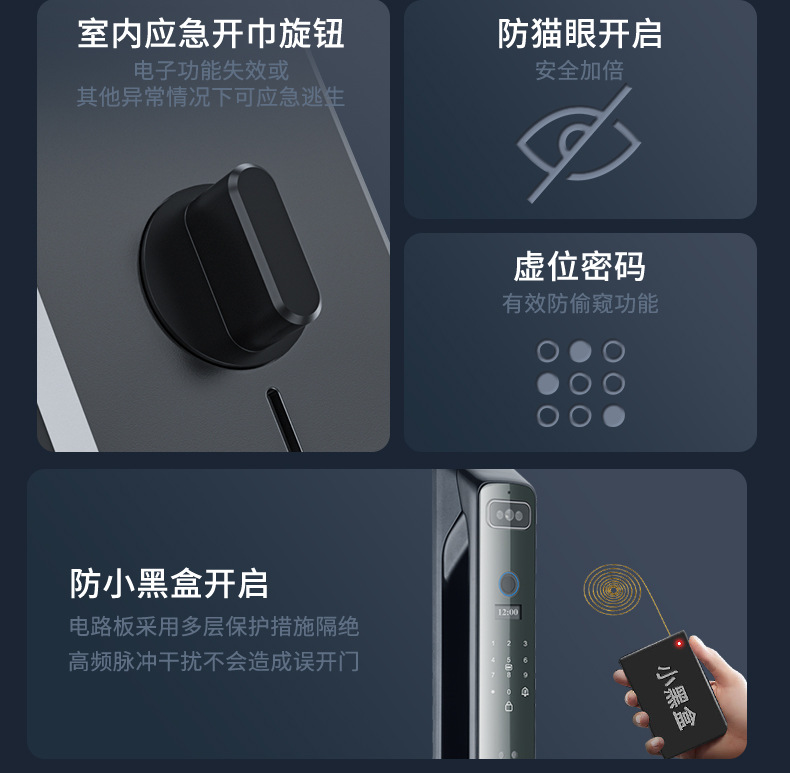 涂鸦TUYA指纹锁WIFI远程智能锁密码锁磁卡电子锁全自动智能门锁详情25