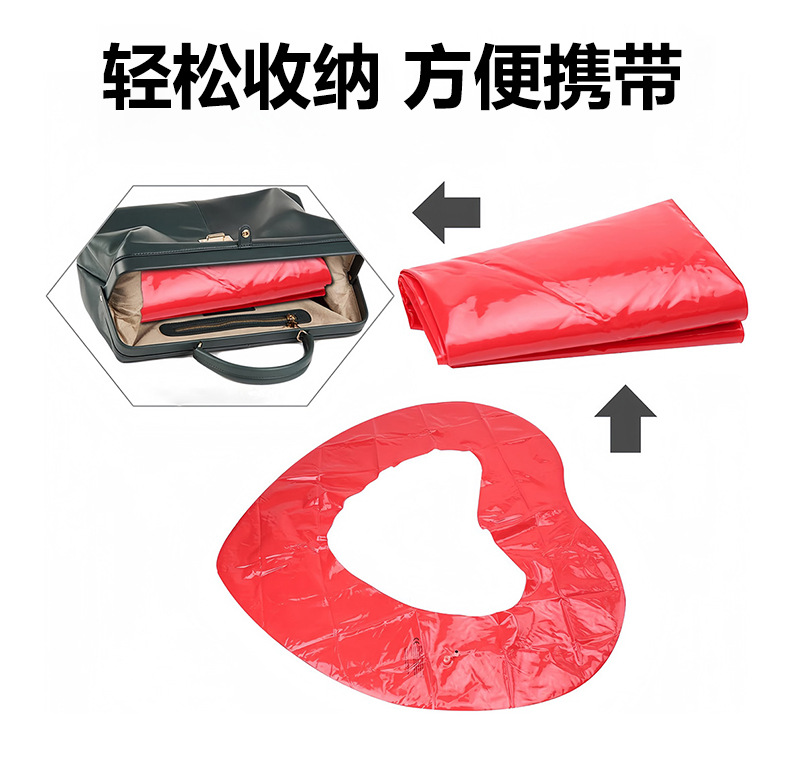 Heart-shaped transparent swimming ring, thickened PVC water inflatable sequined heart-shaped swimming ring, adult floating bed inflatable pic 10