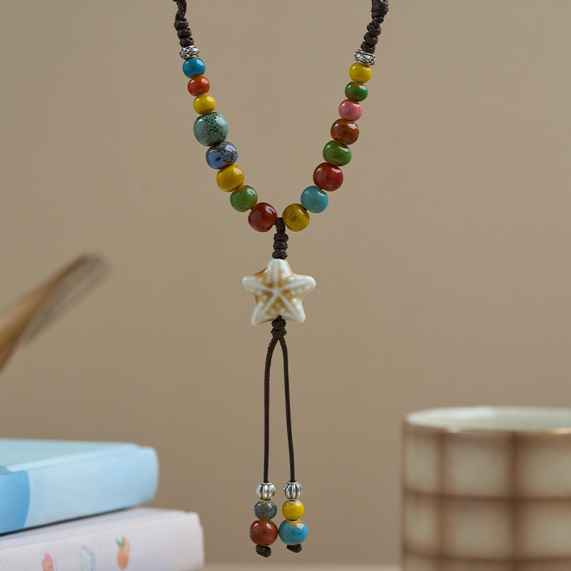 景德镇陶瓷项链饰品批发项链百搭高级感女生文艺新中式礼物首饰详情7