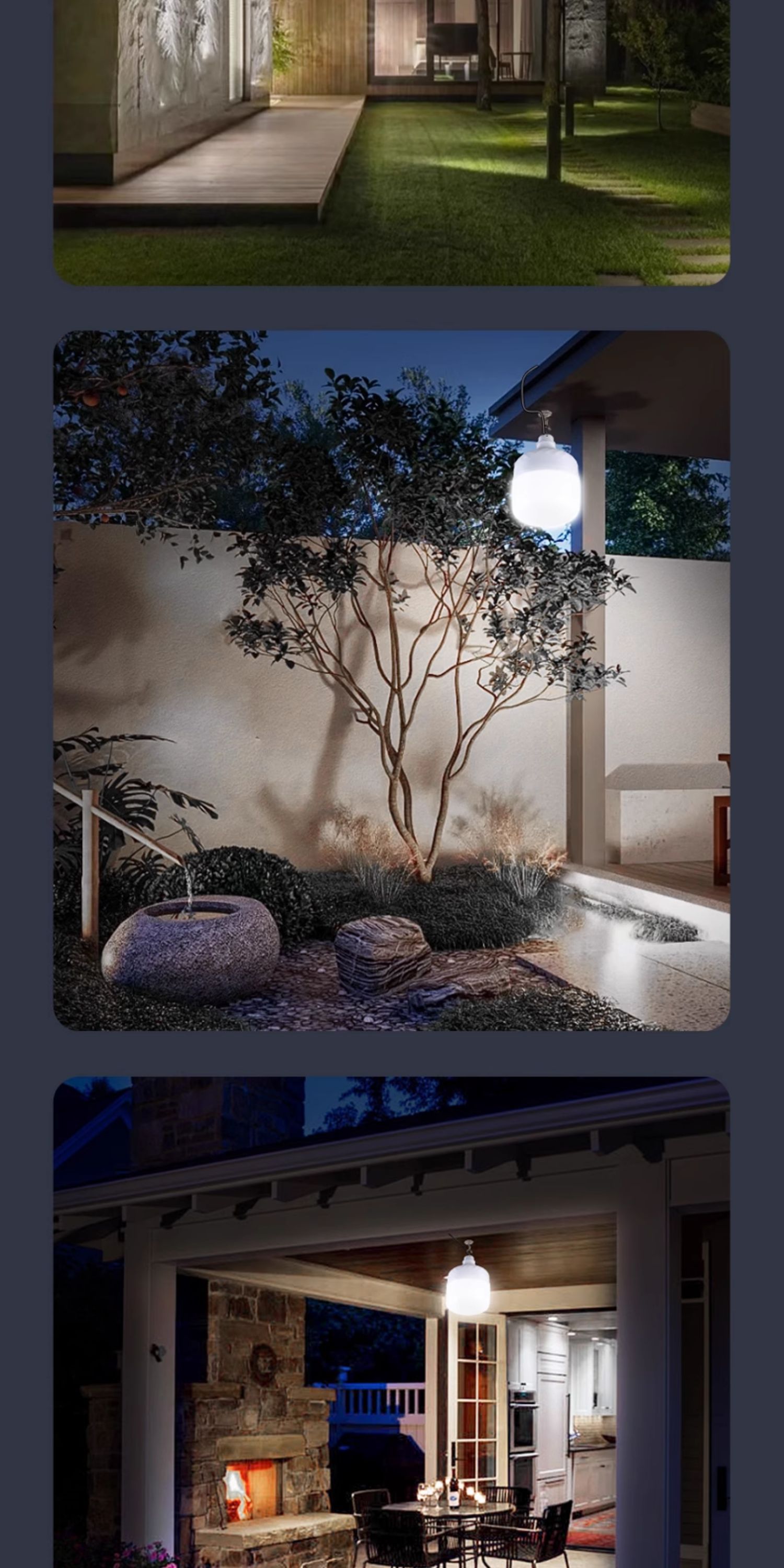 太阳能庭院灯户外灯家用路灯超亮照明灯防水充电一拖二分体感应灯详情16