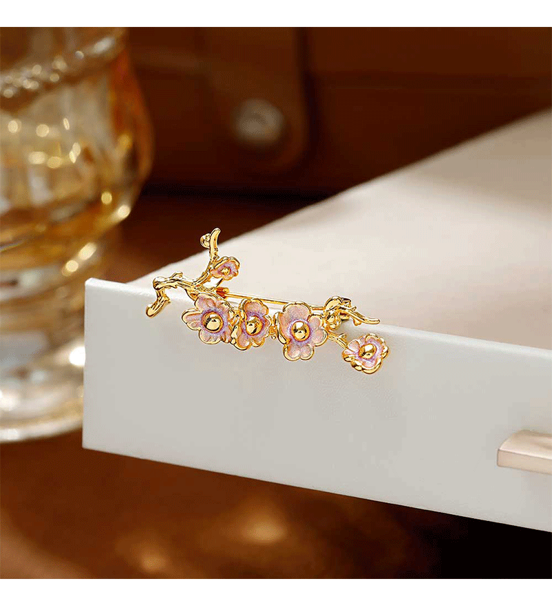 Hyacinth珐琅滴油胸针胸花高级感轻奢高端档女款2026新款奢华气质精致时尚 6件包邮详情9