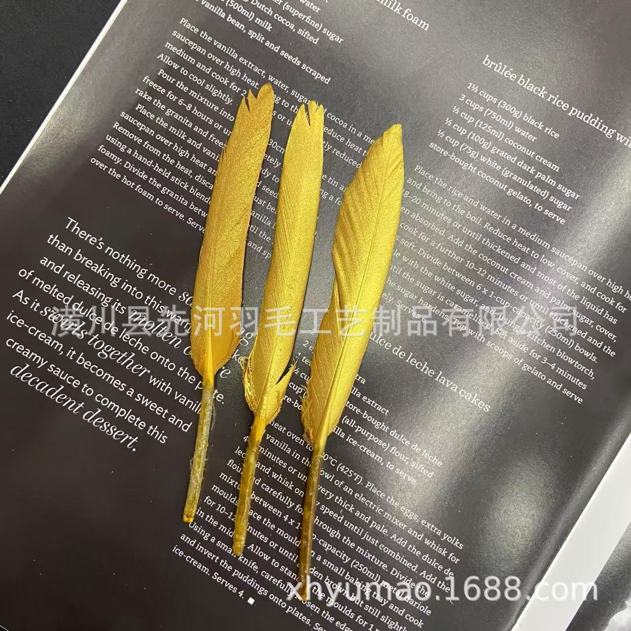 鹅毛大飘直刀金色银色羽毛喷漆羽毛diy配饰配件跨境专供厂家现货详情5