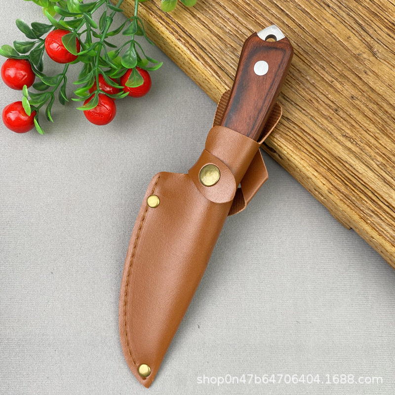 Thickened hand-handled meat knife, outdoor knife, hand-pulled meat knife, whole roasted lamb chops meal knife, special knife for cutting meat and eating lamb pic 8