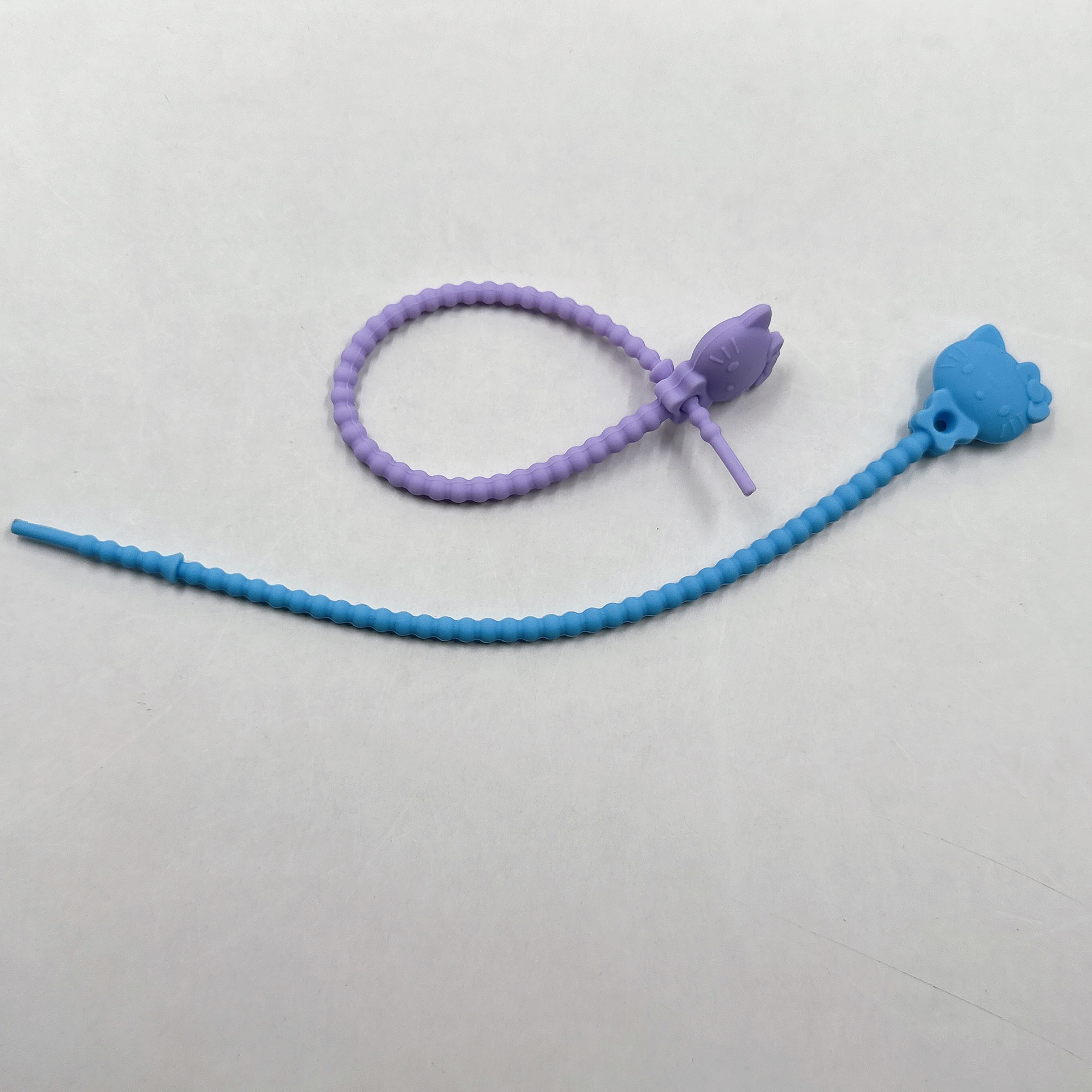 HelloKity卡通动物滴胶硅胶扎带 自然韩版彩虹绳带 手工diy饰品配件 沐浴用品搭配推荐详情8