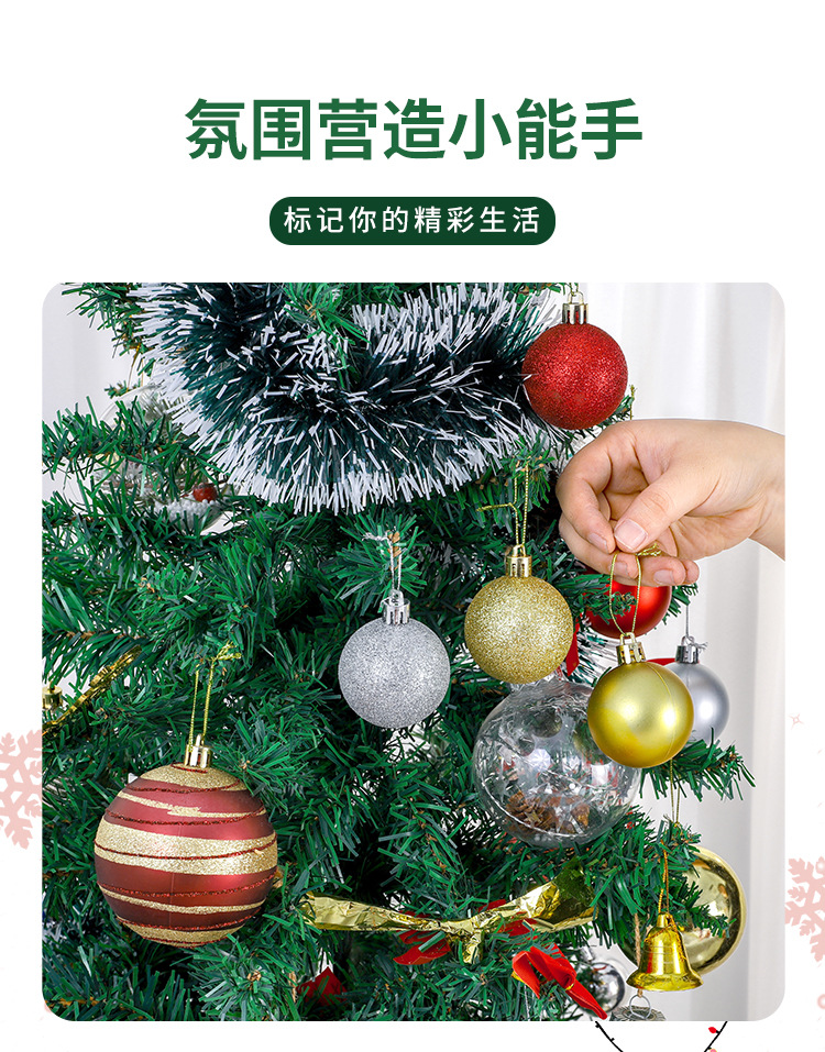 Christmas decorative balls, festive atmosphere props for shopping malls and stores, bright electroplated colored balls, scene ceiling decoration pendants pic 2