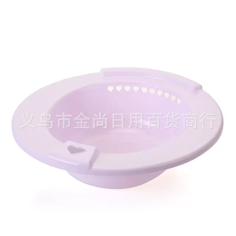 家用塑料坐浴盆免蹲马桶盆老人产妇冲洗屁股盆圆形方形坐浴盆详情6