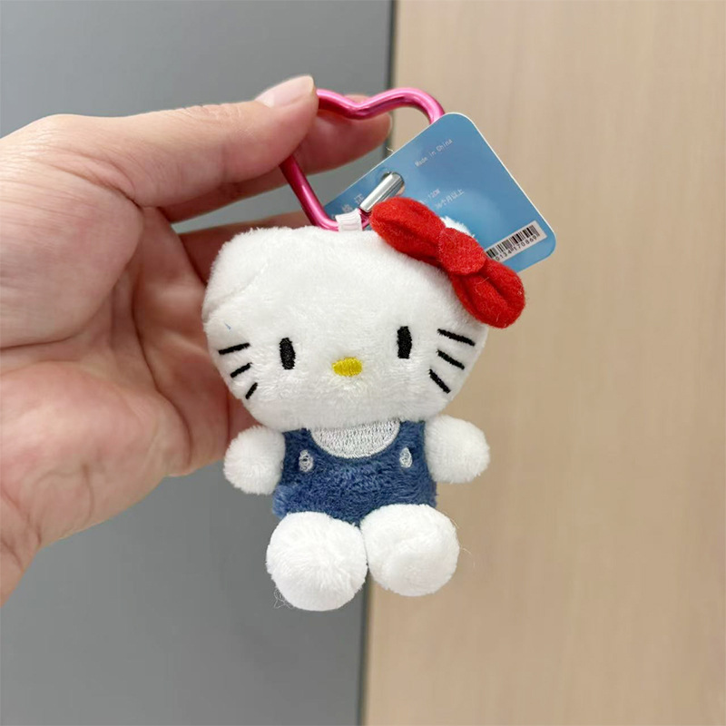 新款爱心扣凯蒂猫挂件可爱卡通钥匙扣玩偶公仔挂饰包包挂件小饰品详情2