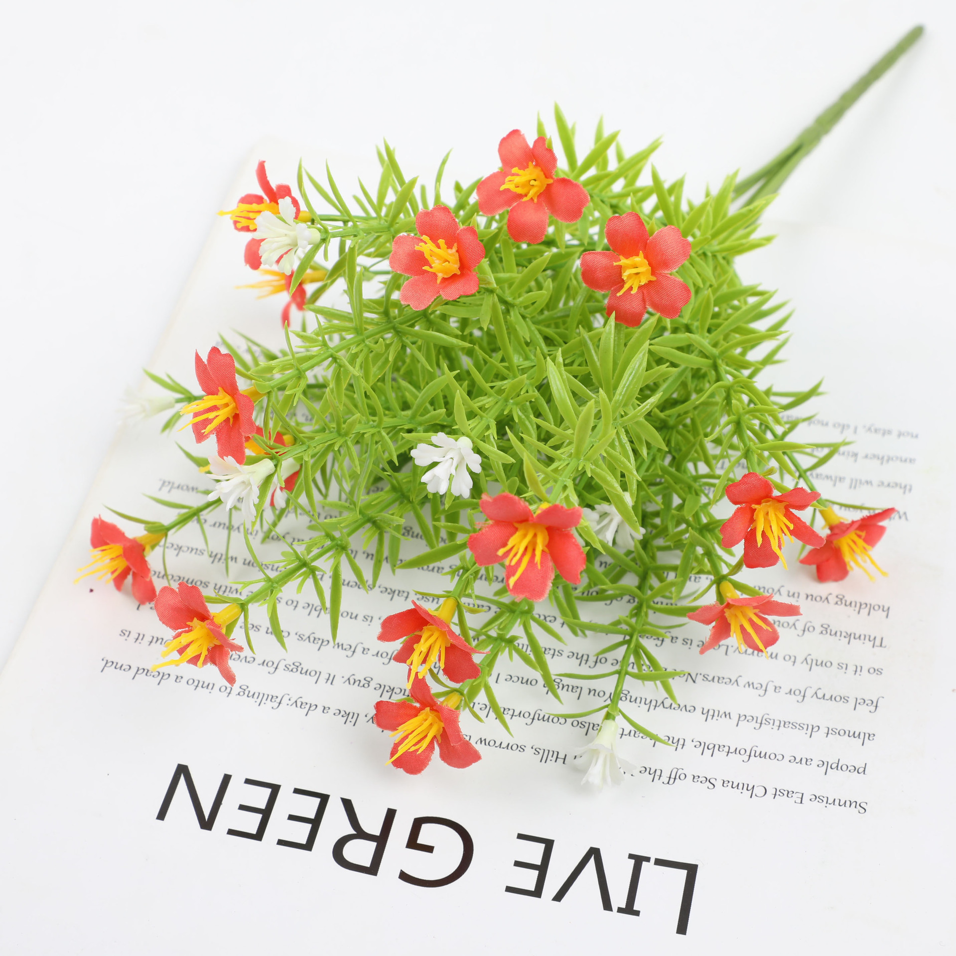 仿真塑料花米兰草家居装饰人造花束仿真植物假花绿植水草工厂批发详情7