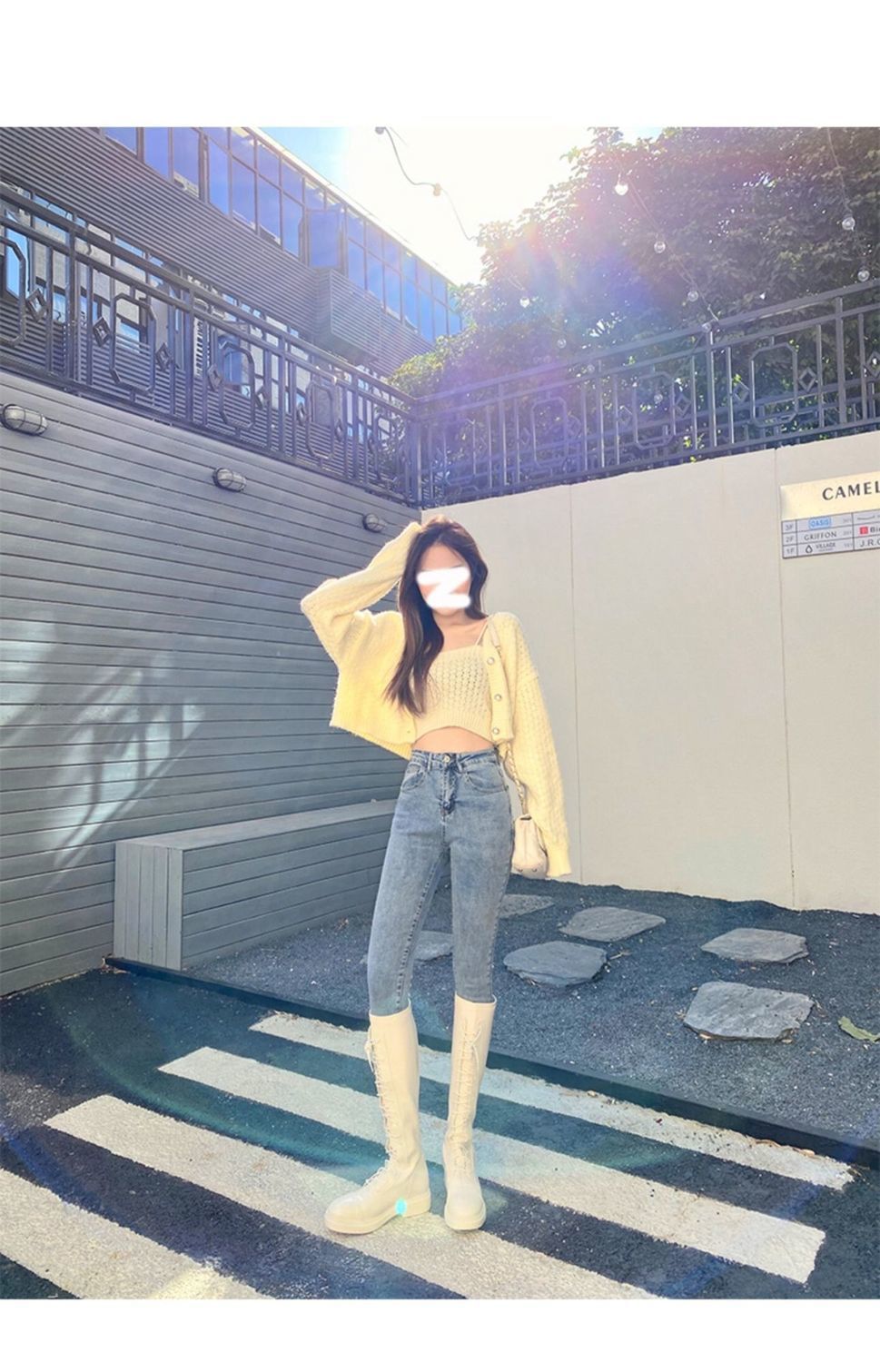牛仔裤女2021新款春秋韩版高腰修身显瘦显高紧身九分网红小脚裤潮详情11