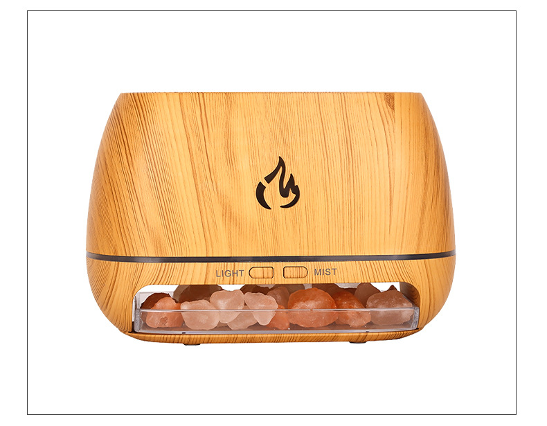 Simulated flame wood grain aroma diffuser, humidifier, 7-color light, thick fog, household humidifier, essential oil diffuser pic 8
