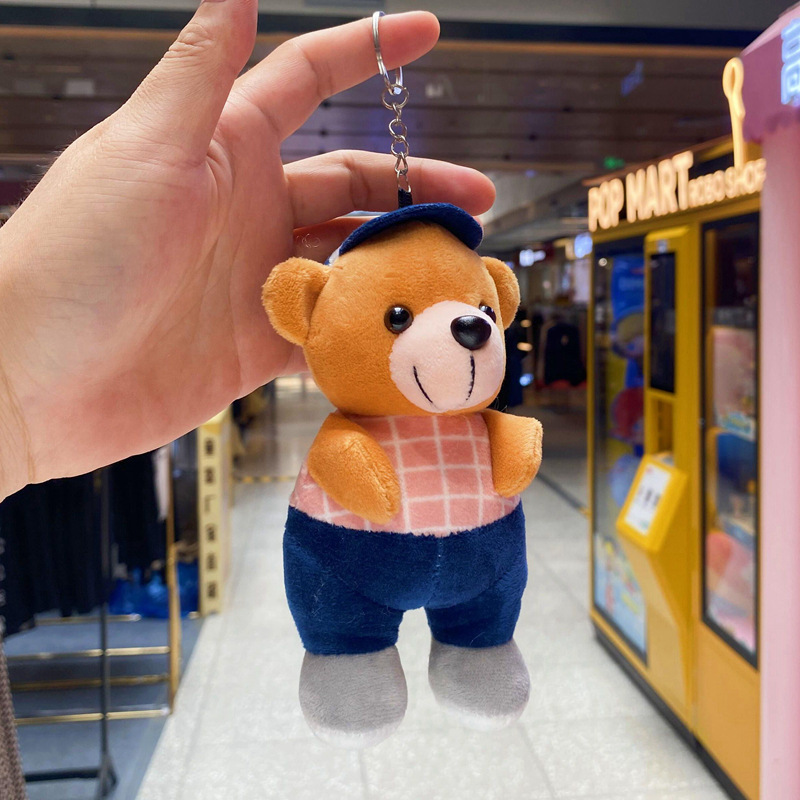 Wow, super cute workwear bear figurines, small dolls, pendants, bags, decorations, festival gifts, and fine claw machine dolls pic 19