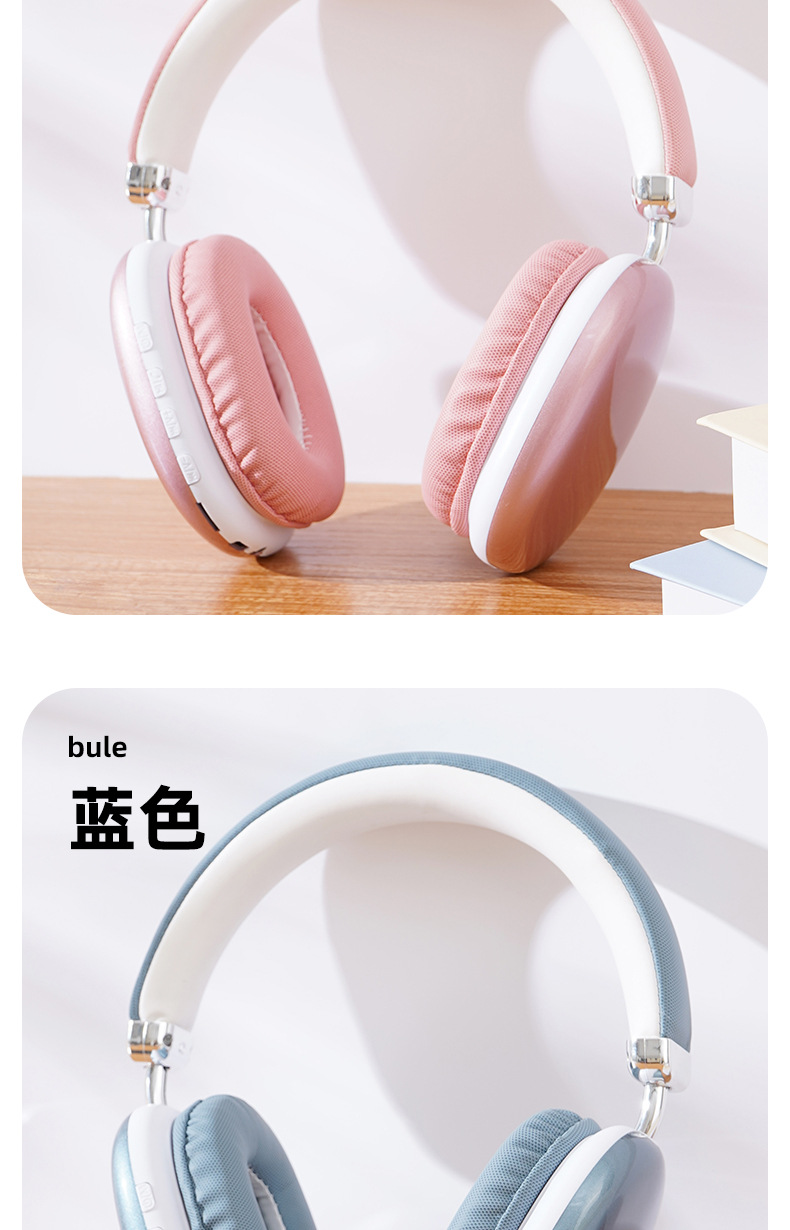 Selected cross-border best-selling over-ear wireless Bluetooth headphones with ultra-long battery life, Apple compatible, factory direct sales pic 20