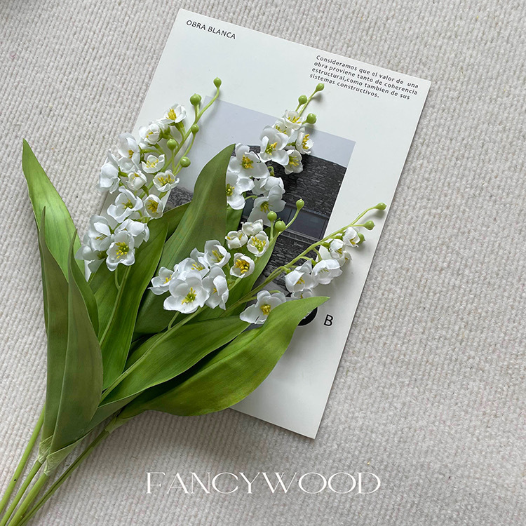 小清新ins风仿真花铃兰花插花手捧花材婚庆风铃假花家居餐桌绢花详情18