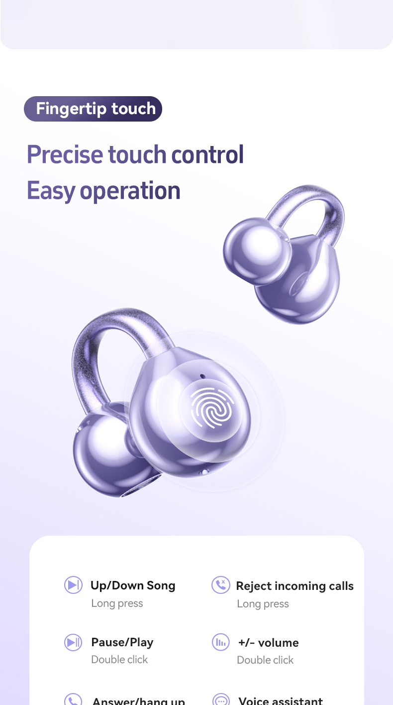 Clip de oído esférico M97 auriculares bluetooth auriculares transfronterizos explosión auriculares inalámbricos huqiang bei fábrica OWS abierto modelo privado en stock pic 17