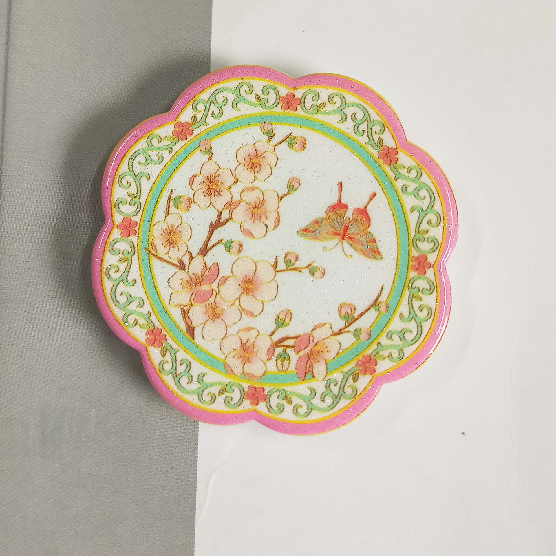 Chinese retro-style simulation plate, afternoon tea cake, dessert tray, food toy mini version model display accessory pic 6