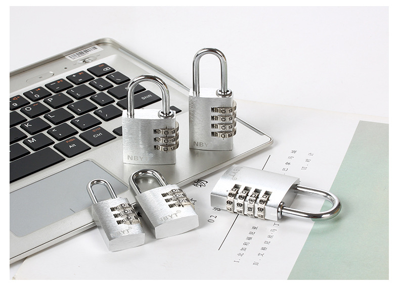 Student dormitory, fitness dormitory, cabinet lock, locker, mini small aluminum-copper metal door lock, combination lock, padlock pic 22