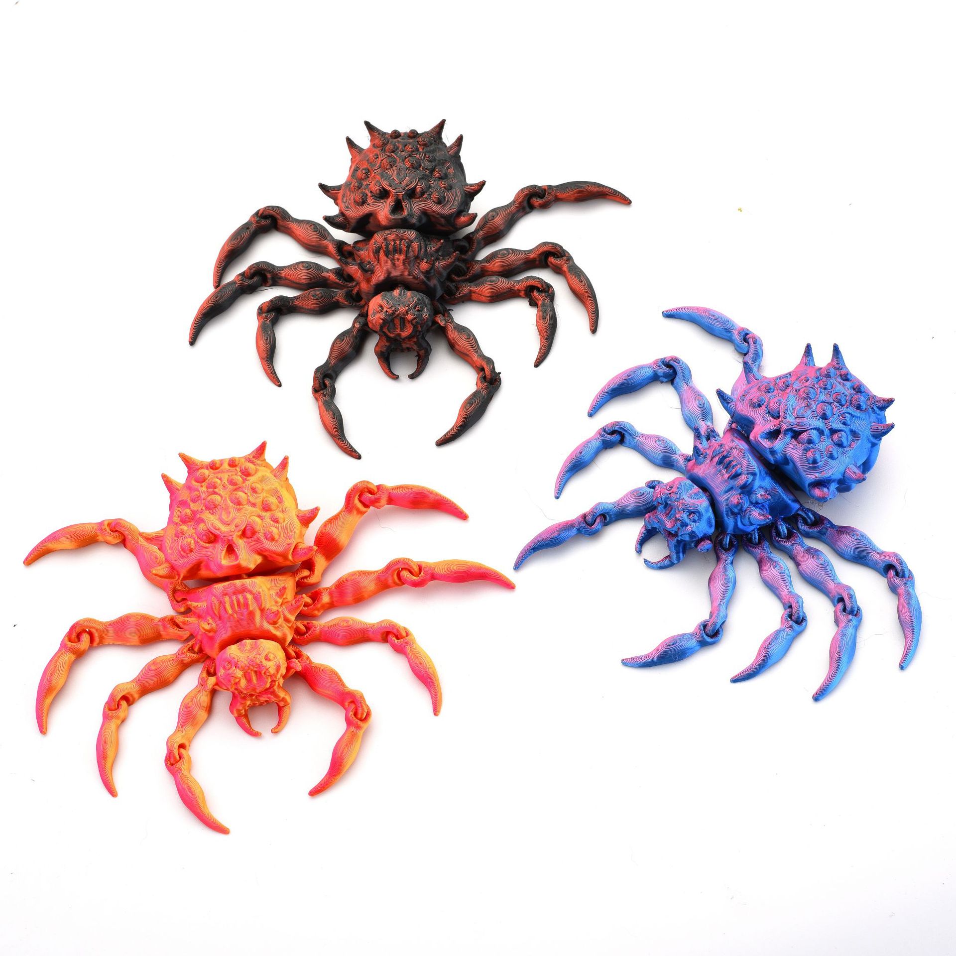 3d打印骷髅蜘蛛家用桌面手办礼物摆件装饰关节可动夜市摆摊玩具详情8