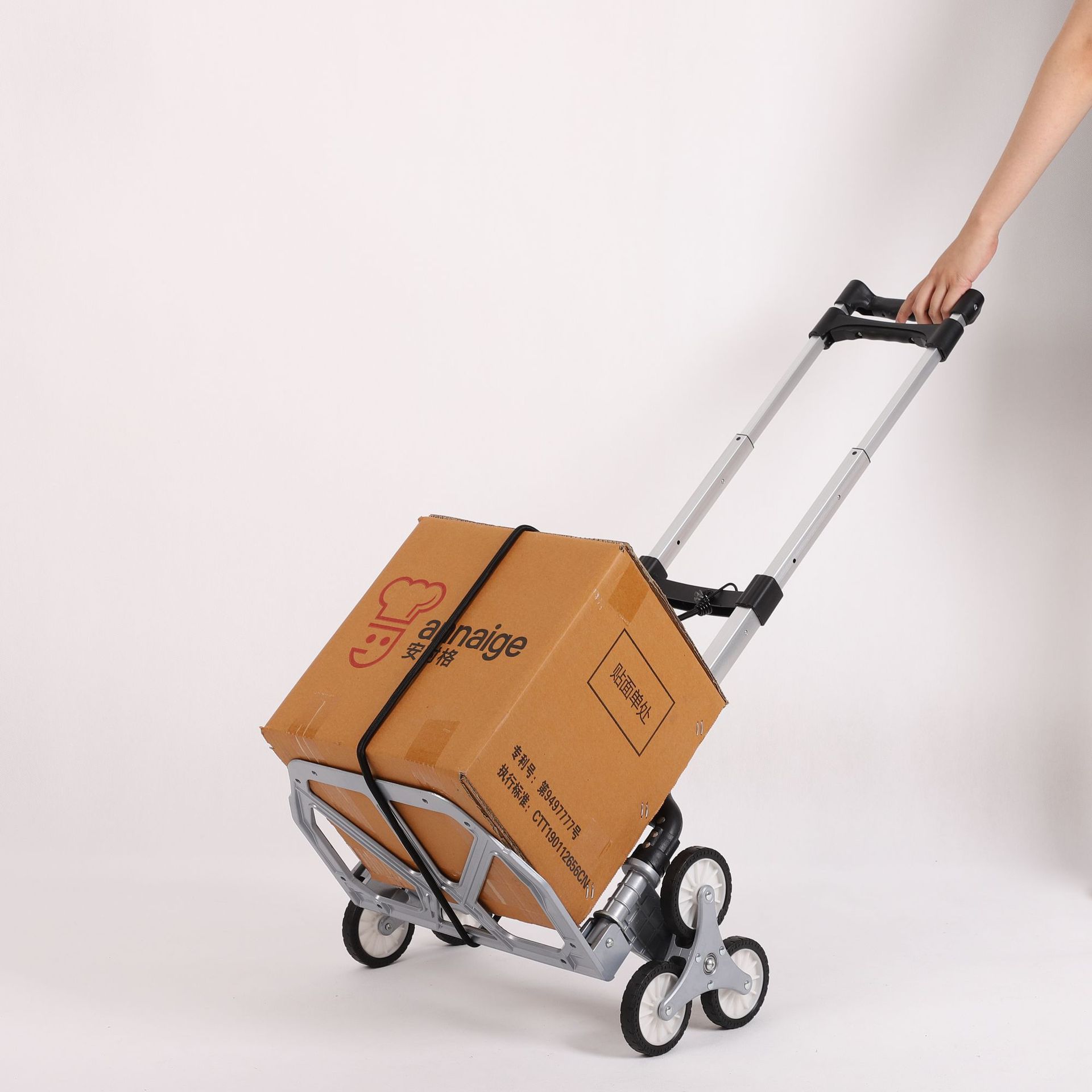 家用便携折叠行李车拖车 三轮买菜购物爬楼梯拉杆车手拉车手推车详情8