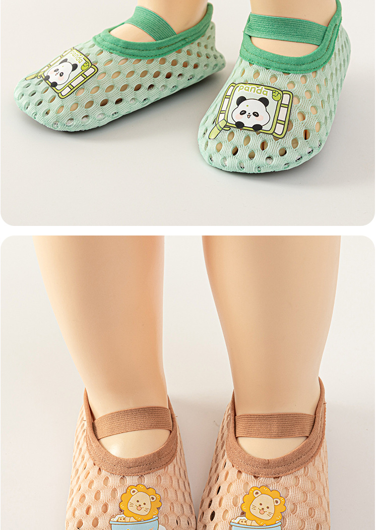 春夏男女宝宝地板袜儿童网眼透气卡通婴儿鞋袜隔凉学步室内鞋批发详情12