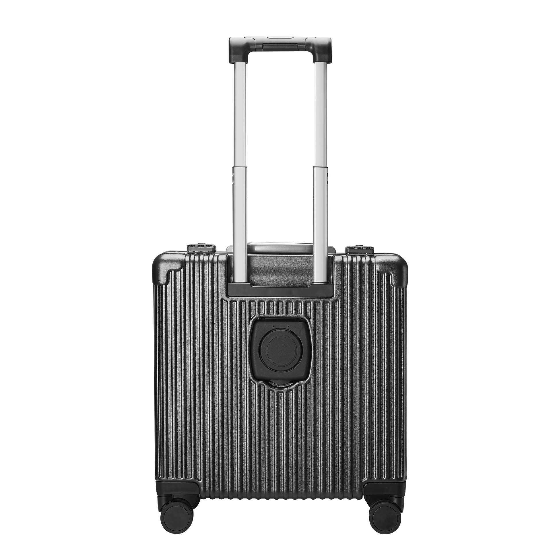 Source factory 18-inch front-opening suitcase, multi-functional aluminum frame handle suitcase, charging suitcase, water cup holder travel suitcase pic 29