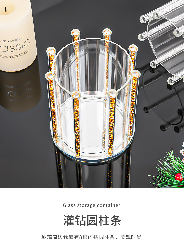 跨境高颜值香薰玻璃烛台酒店餐桌婚庆装饰烛光晚餐烂漫烛台摆件详情4