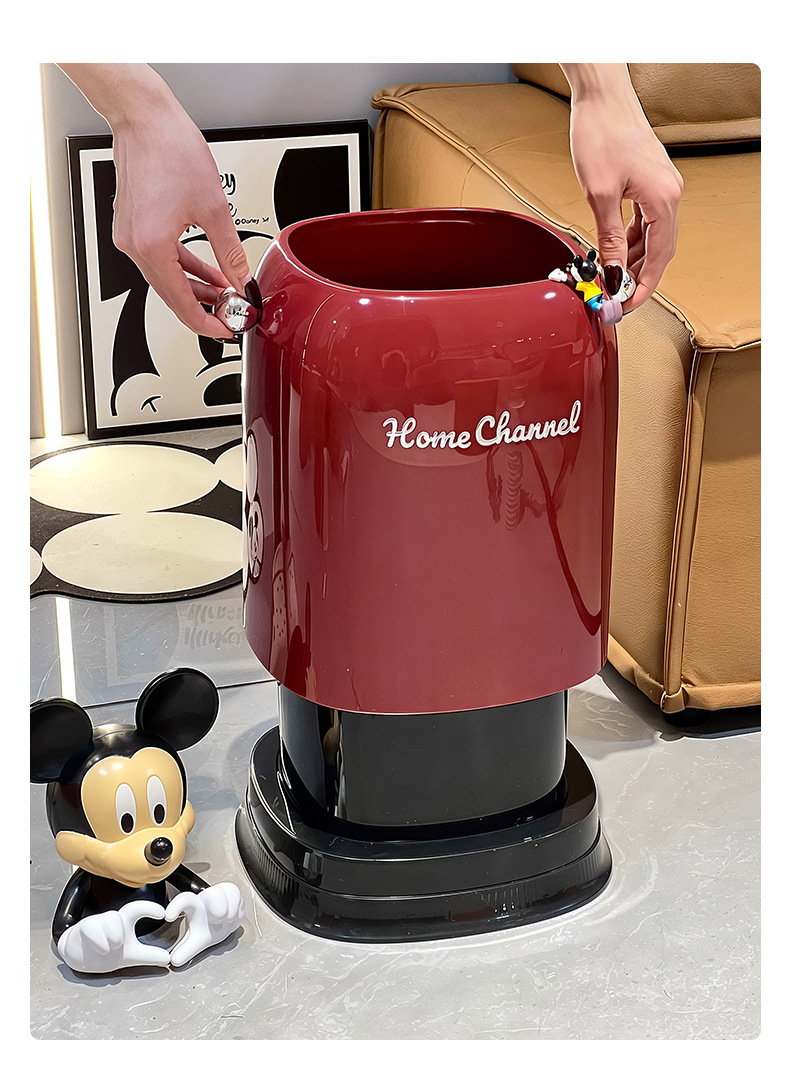 高级感垃圾桶家用双桶方形高颜值卧室卫生间废纸篓桌面垃圾筒详情14