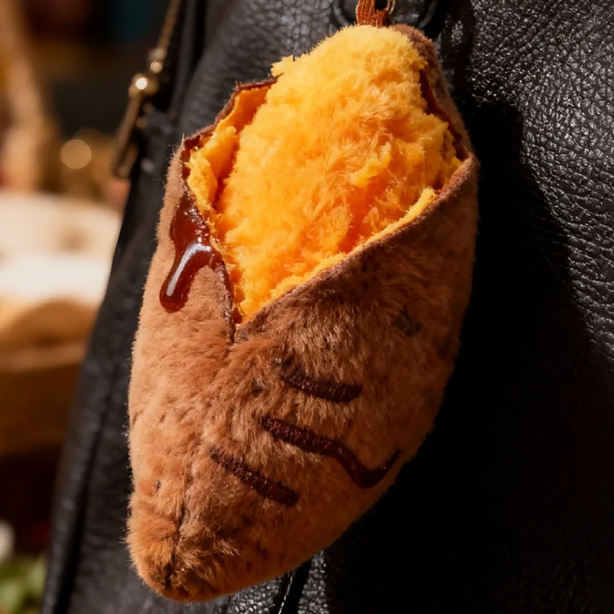 烤地瓜可爱毛绒挂件钥匙包挂玩偶娃娃公仔书包挂饰送礼物烤红薯详情4