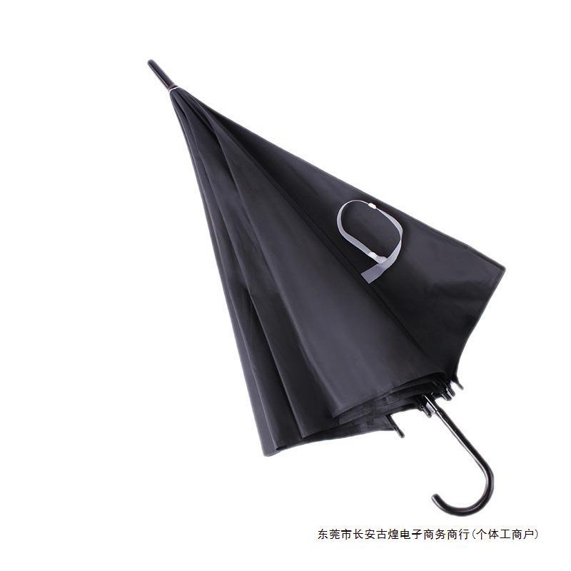 黑色雨伞厂家批发伞塑料透明雨伞长柄伞印刷广告伞小白伞详情6