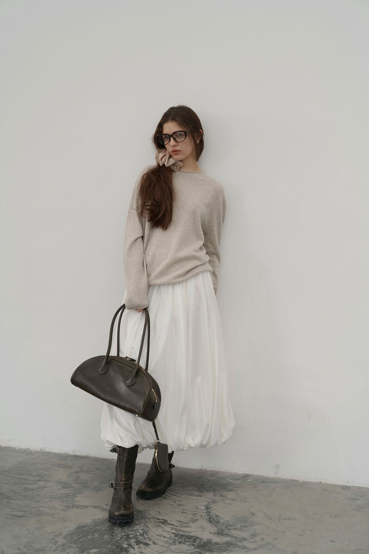 Korean-style seamless one-piece process round-neck pullover cotton and wool sweater, basic base layer for women a1183 in autumn and winter pic 49