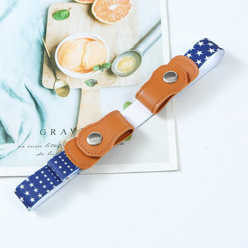 儿童懒人腰带2.5CM隐形无痕松紧弹力腰带男女童宽松简约弹性裤带详情49