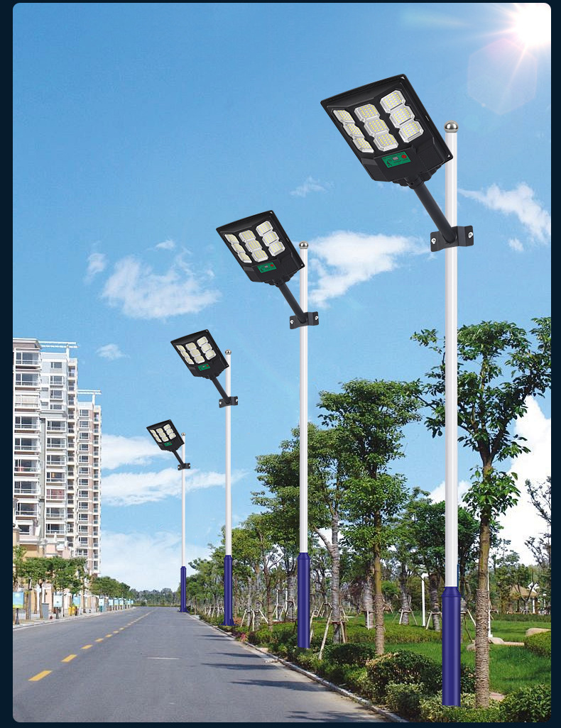 Solar integrated street lamps, high-power light-controlled radar sensor outdoor garden lamps, household environmentally friendly and energy-saving solar lamps pic 13